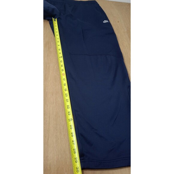 Vintage Nike Blue Sweatpants Size XL Men Nike Silver Tag Swoosh Logo Zip Bottom - Picture 9 of 11